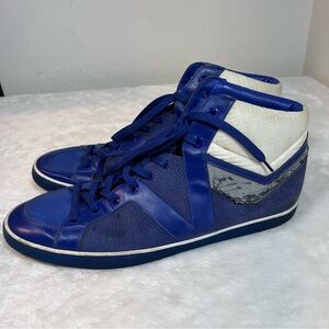 Louis Vuitton High Top Heros US Blue Marc Jacobs Size 11 **FOR REPAIR REHAB**